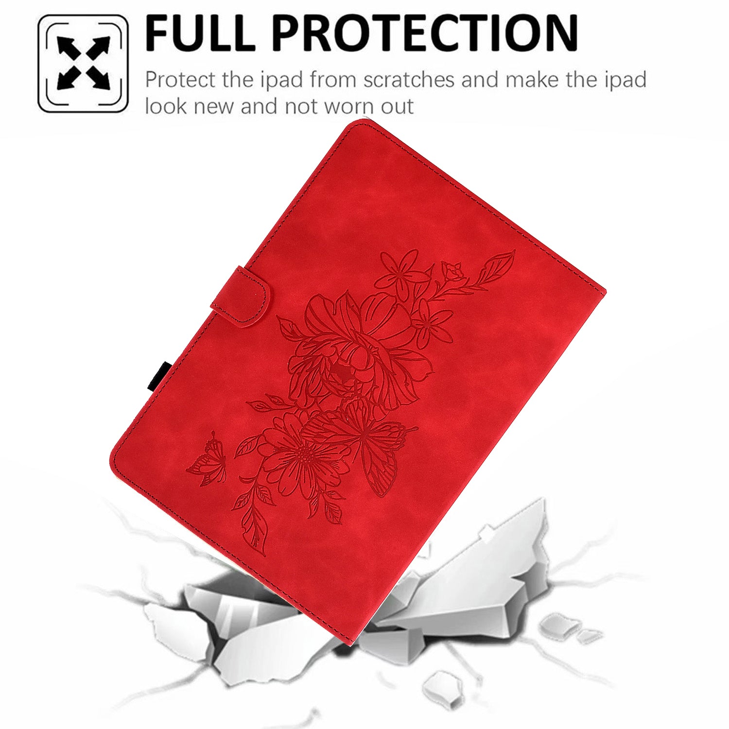 A7 For Amazon Fire HD 10 (2023) Tablet Case Flower Butterfly Imprinted Leather Cover with Card Slots A7 For Amazon Fire HD 10 (2023) Tablet Case Flower Butterfly Imprinted Leather Cover with Card Slots